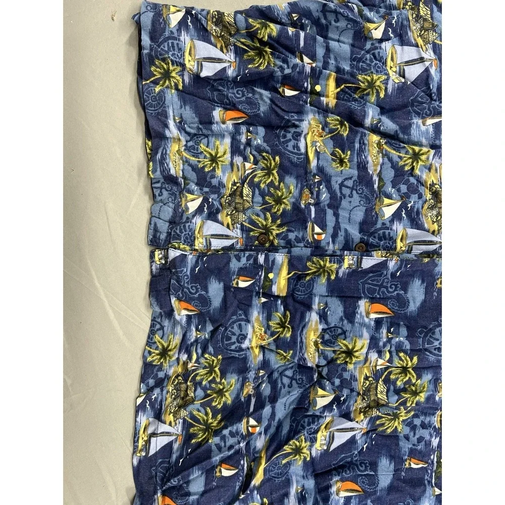 Vintage Walt Disney World Hawaiian Shirt‎ Size XL Blue Mickey Mouse